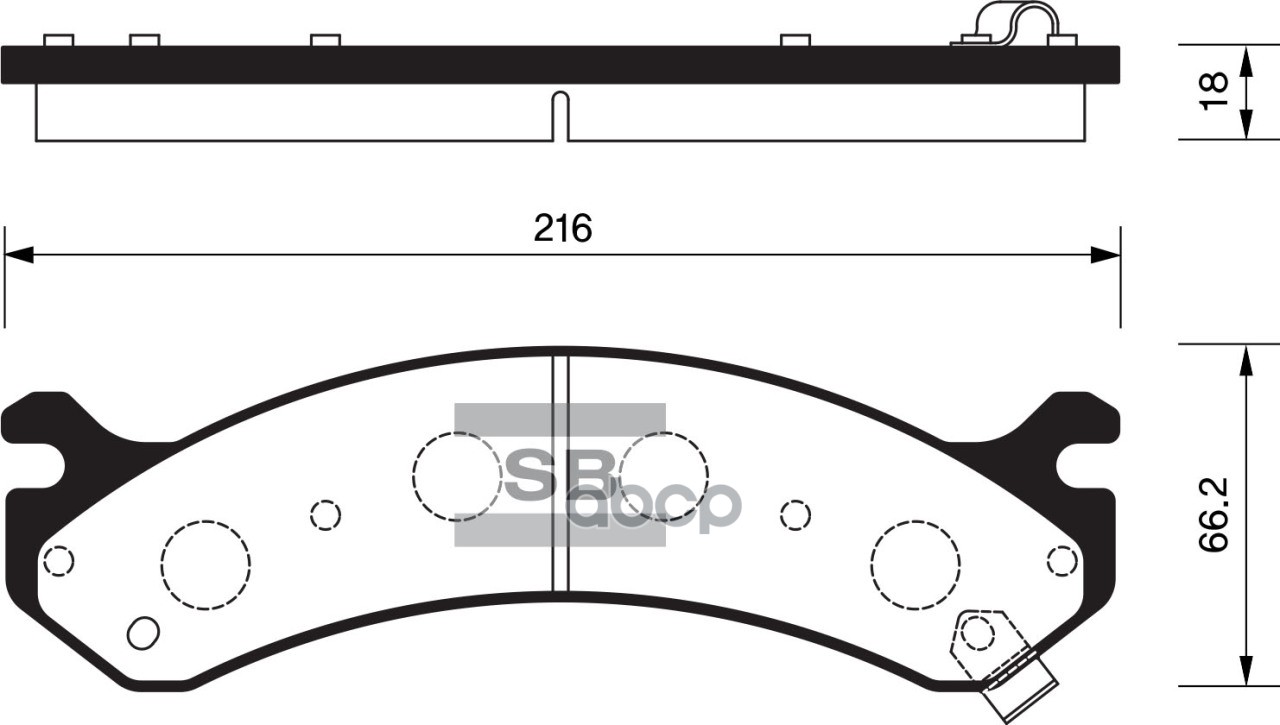 Колодки передние SANGSIN BRAKE SP1309